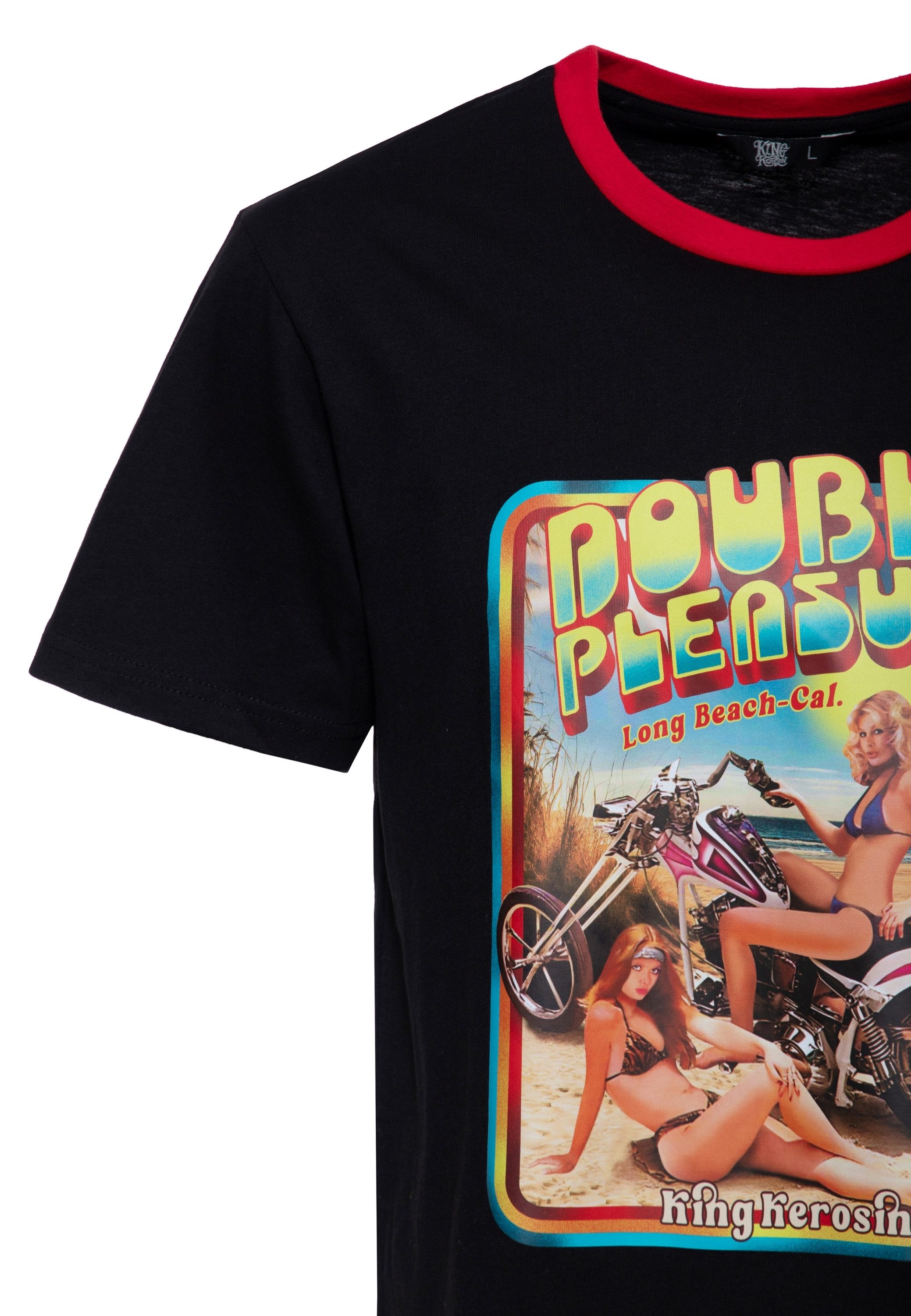 KingKerosin Print-Shirt Double Pleasure (1-tlg) mit 70s-Print