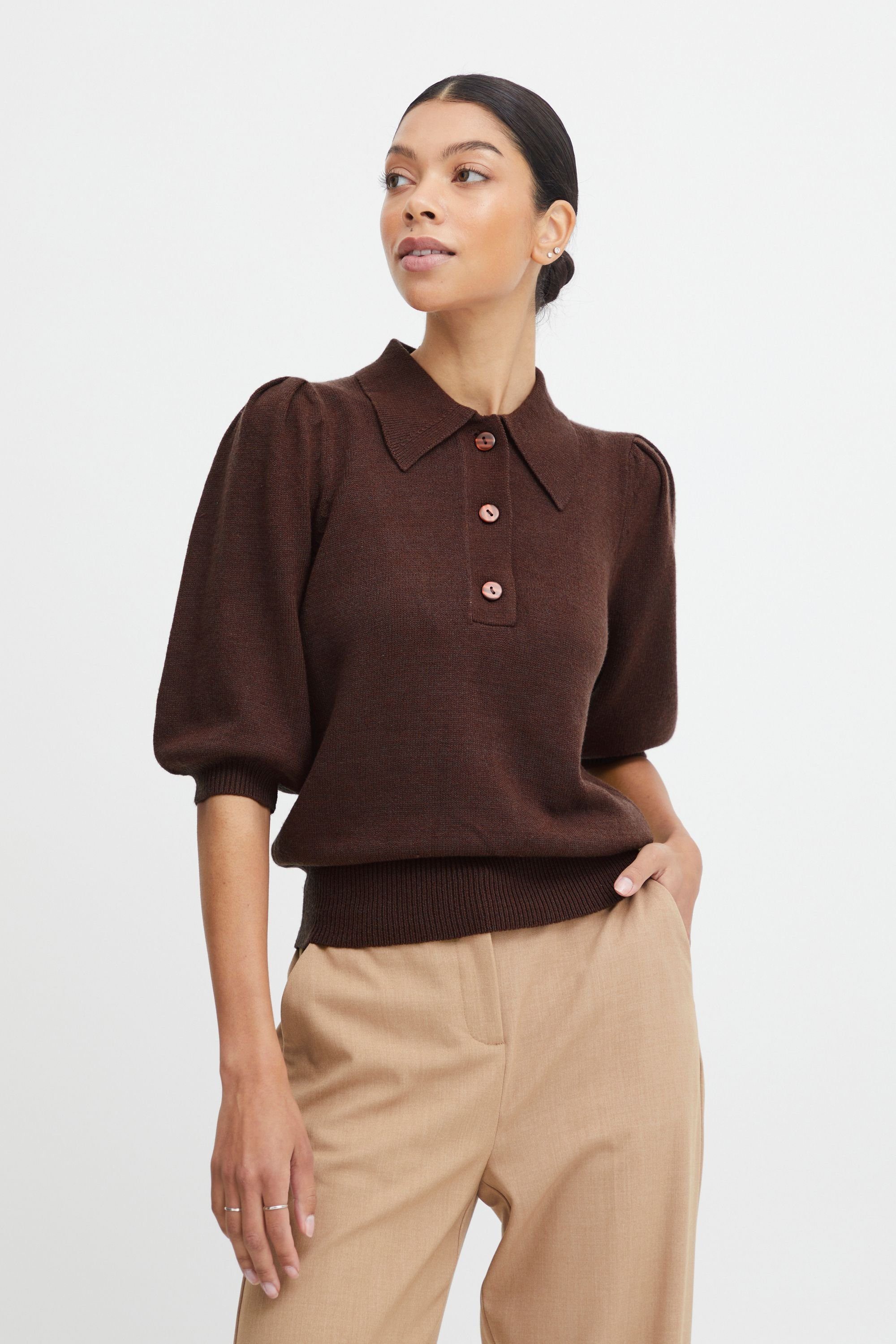 b.young Strickpullover BYNONINA JUMPER 2 - 20811907 Chicory Coffee Melange (1914191)