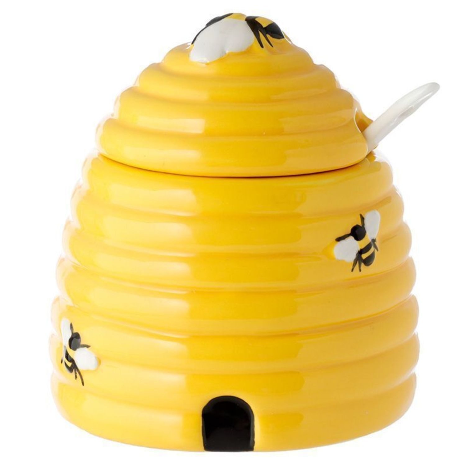 Puckator Honigglas Bienenstock Honigtopf mit Deckel und Löffel