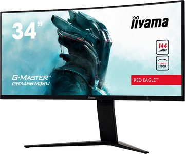 Iiyama G-MASTER GB3466WQSU-B1 Curved-Gaming-LED-Monitor (86 cm/34 ", 3440 x 1440 px, UWQHD, 1 ms Reaktionszeit, 144 Hz, VA LED)