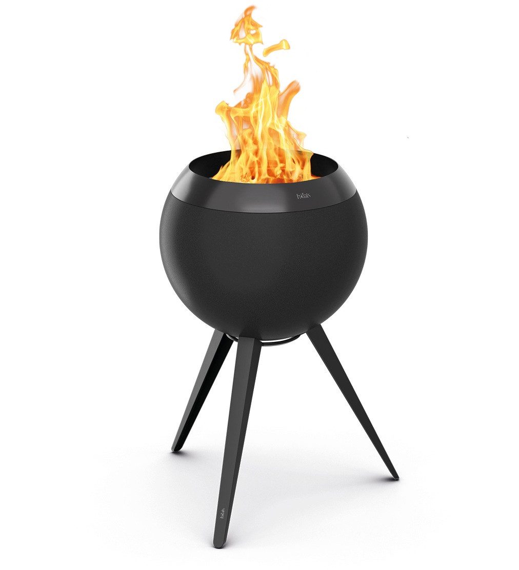 höfats Feuerschale MOON 45, 55, (rauch-und geruchsarm dank Holzvergaser-Technologie und zweistufigem Verbrennungsprozess, Feuerstelle mit ⌀ 45 cm oder 55 cm)