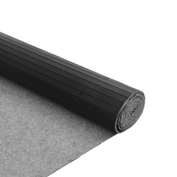 Teppich Teppich Rechteckig Grau 80x500 cm Bambus, vidaXL, Rechteckig