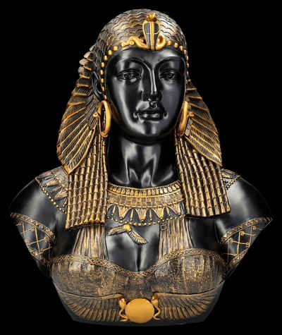 Figuren Shop GmbH Dekofigur Kleopatra Büste XL - Königin von Ägypten - Mythologie Königin Dekorati