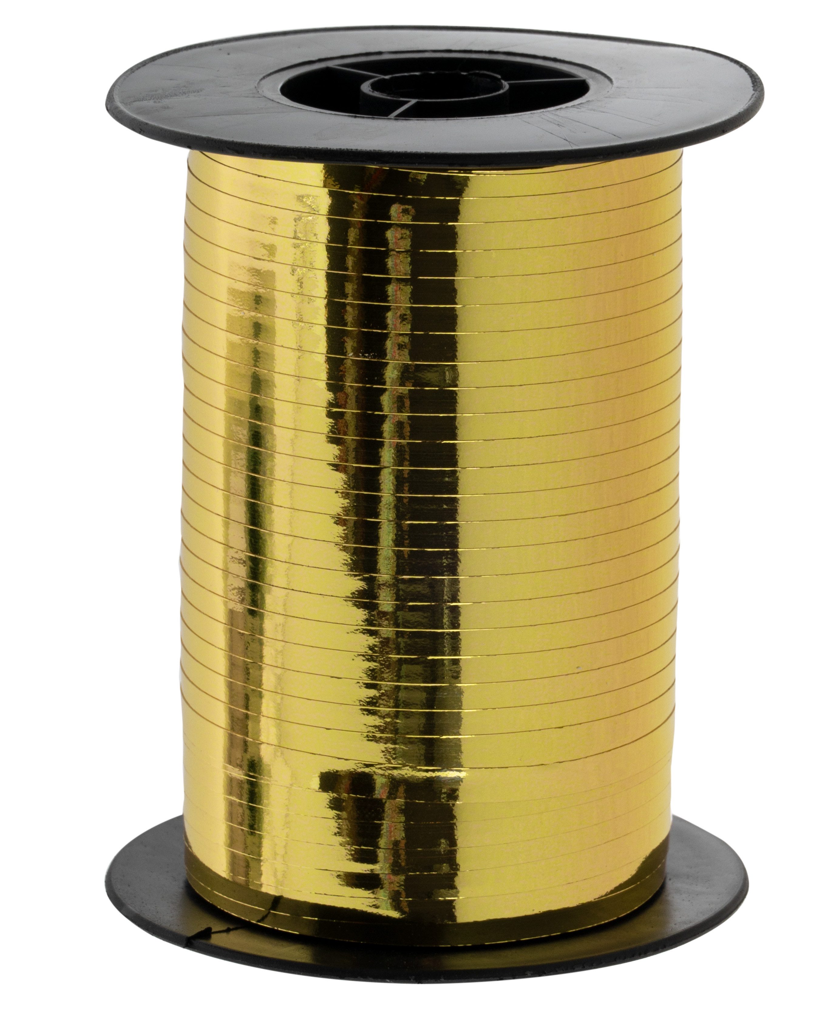 Goldina Loy GmbH + Co KG Geschenkband Geschenkband Polyband 5mm/250m Metallic Gold