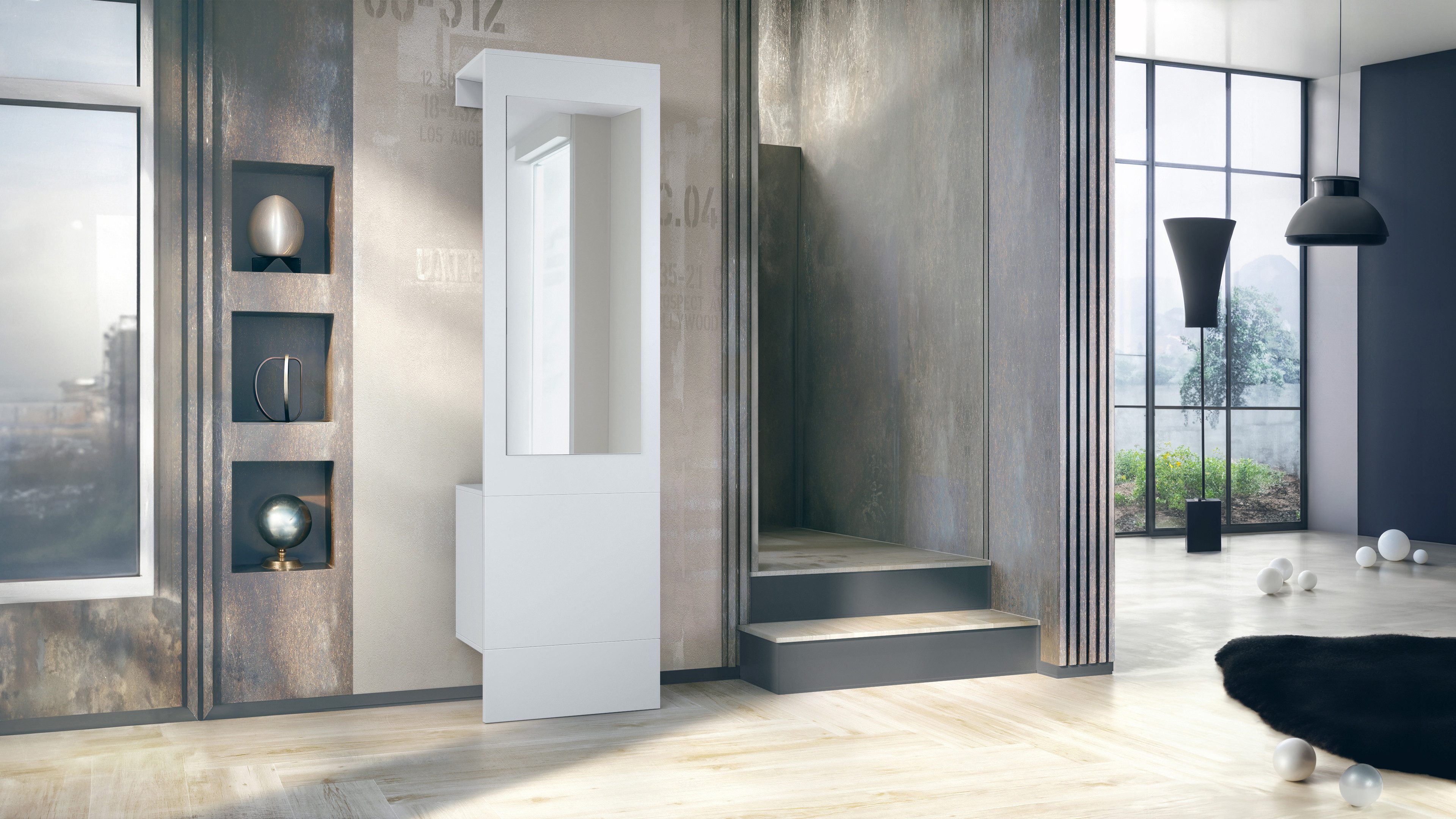 Vladon Garderoben-Set Carlton Neo, (Wandgarderobe aus günstig online kaufen