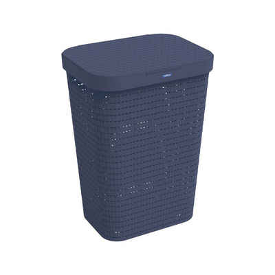 ROTHO Wäschekorb Country Wäschesammler 55l, Löcher an den Seiten ermöglicht Luftzirkulation innerhalb der Wäschebox