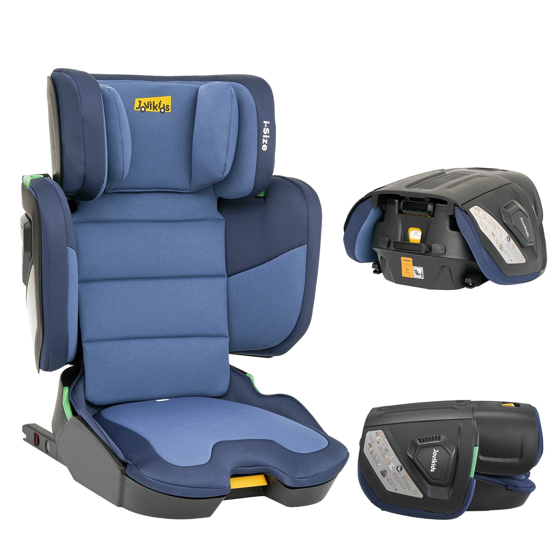 Jovikids Autokindersitz Faltbar Kindersitz mit ISOFIX, mit Rückenlehne, ab: 3Jahre, bis: 12 Jahre, ab: 100 cm, bis: 150 cm, Geeignet für Reisen