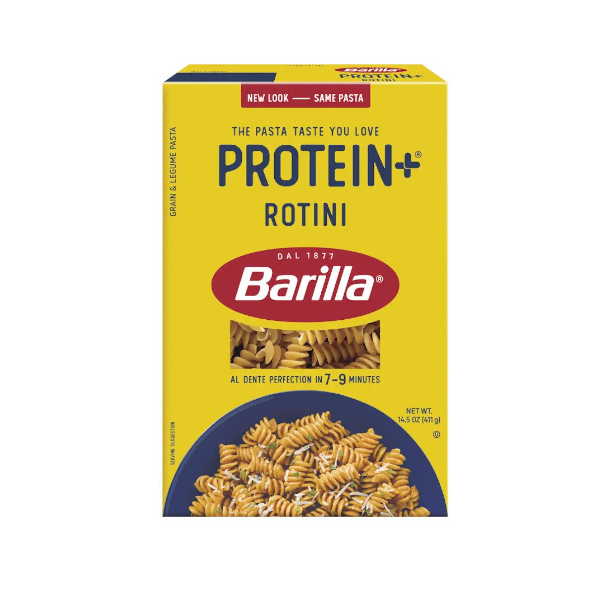 Barilla Nudeln, Barilla Fusilli Protein Plus Nudeln mit Erbsenprotein Packung 400g