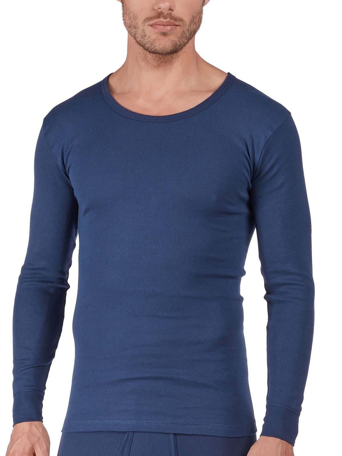 HUBER Unterhemd Herren Shirt langarm Cotton Fine Rib (Stück, 1-St) - günstig online kaufen
