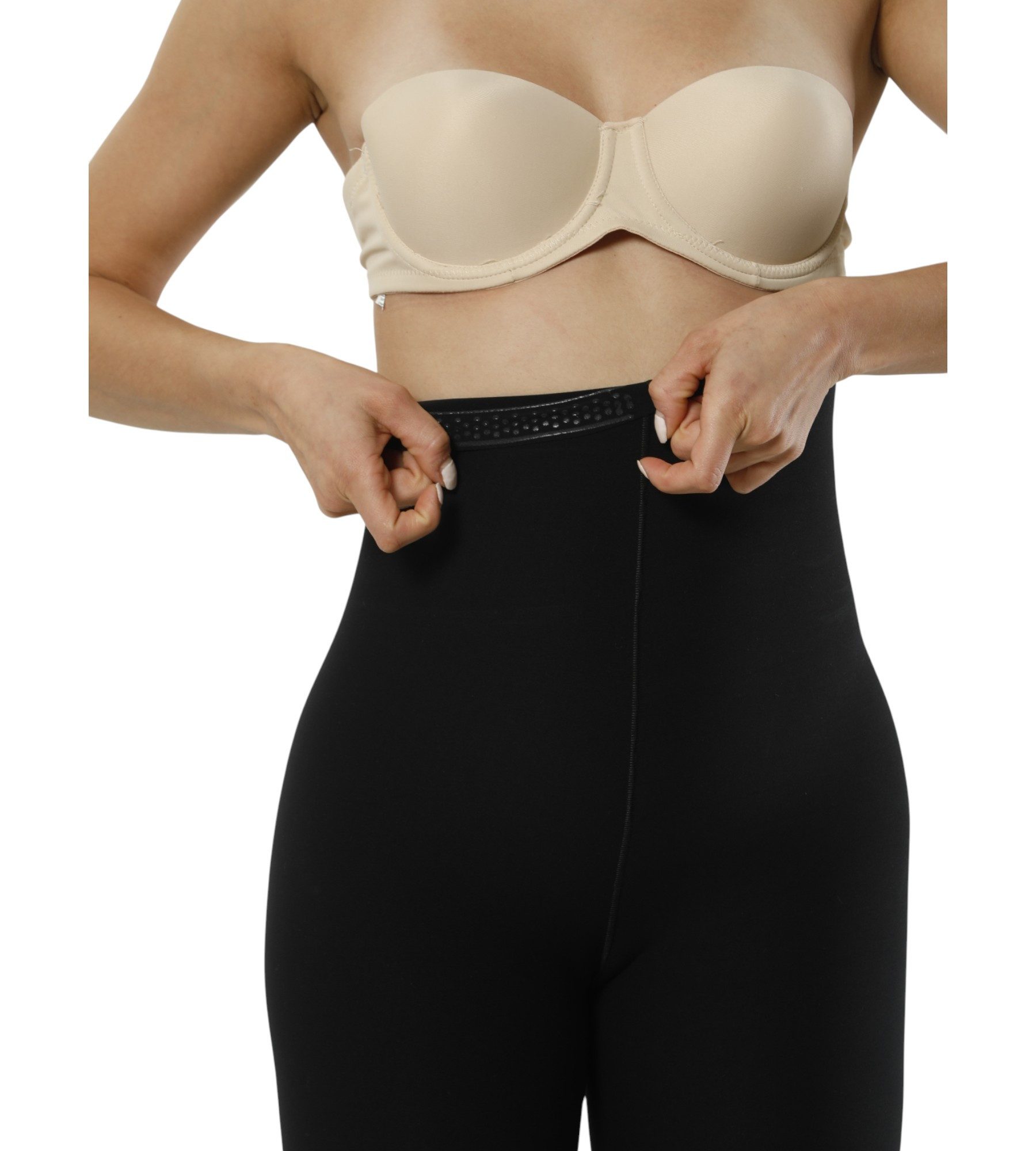 Formangel Miederslip Corsage mit Bein – nahtlose figurformende Shaping-Short hohe Taille (1-St) formend, lasergeschnitten, rutschfest