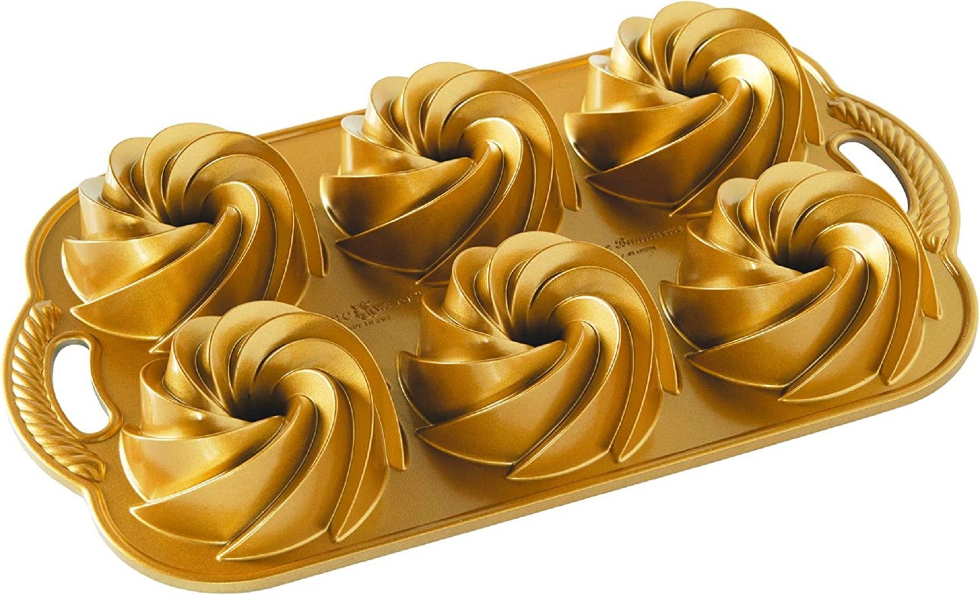 Heritage, Gold Ware Bundtlette-Kuchen, Nordic Aluminium, Backform