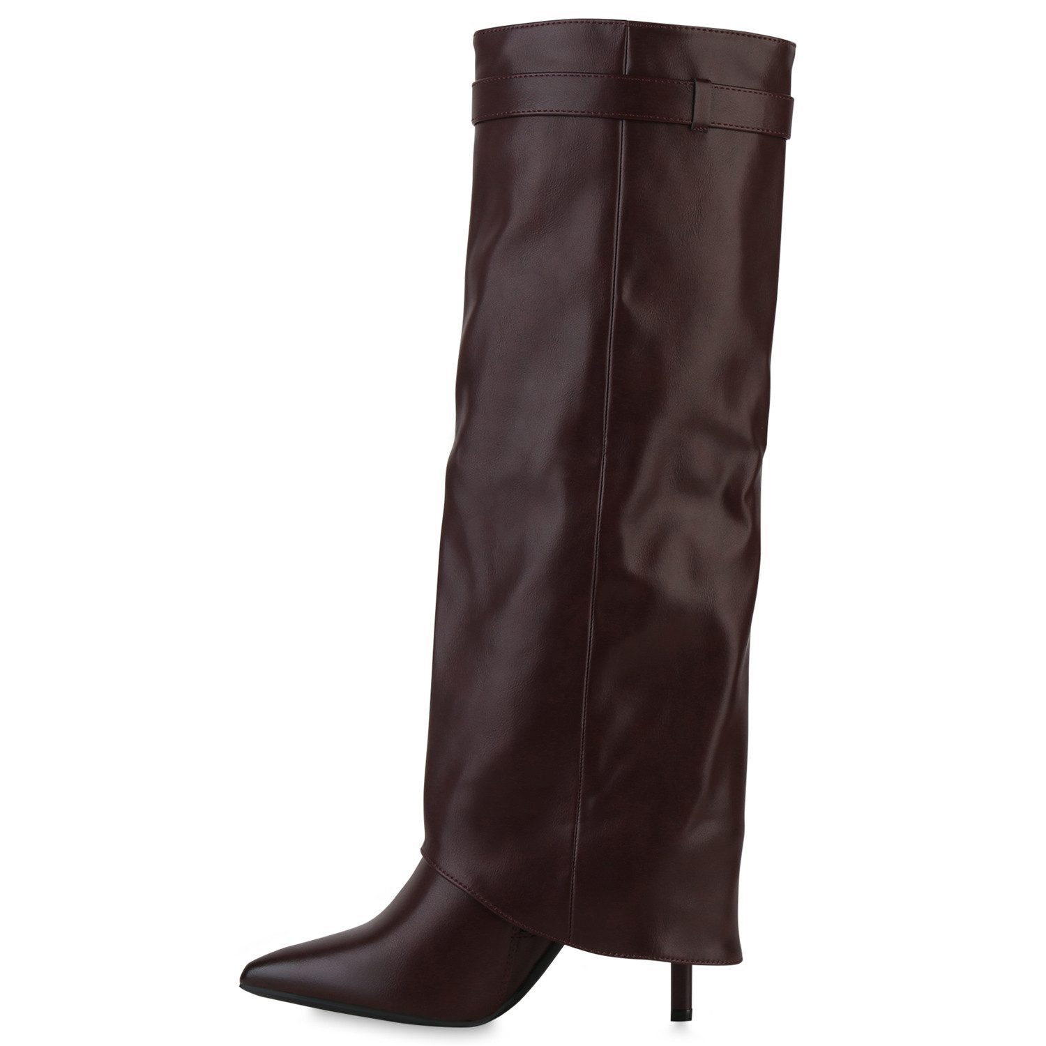 VAN HILL 841851 Stiefel Damen Klassische Stiefel Stiletto Spitze Schnallen günstig online kaufen