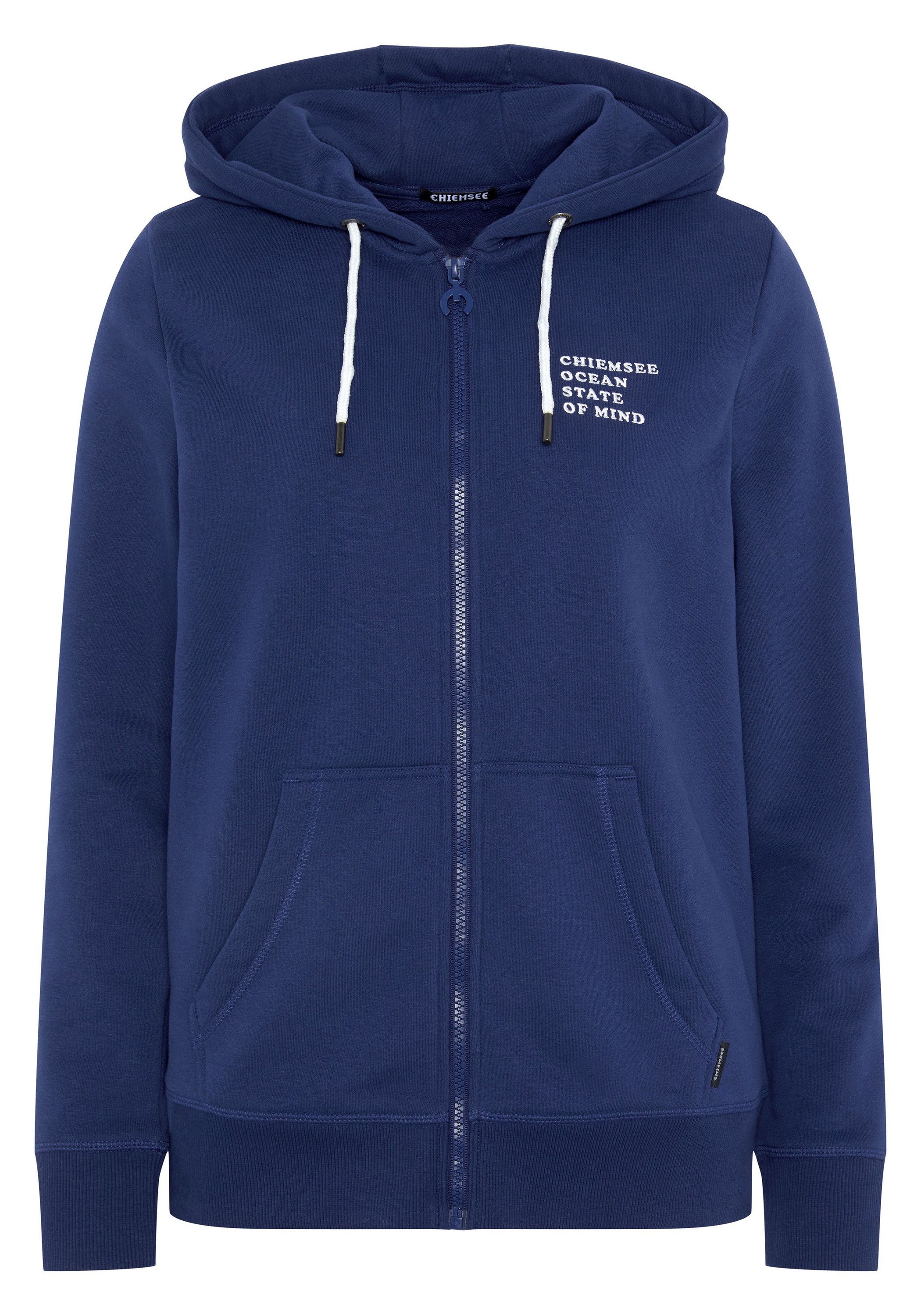 Chiemsee Sweatjacke Kapuzenjacke mit Stitching und Print 1
