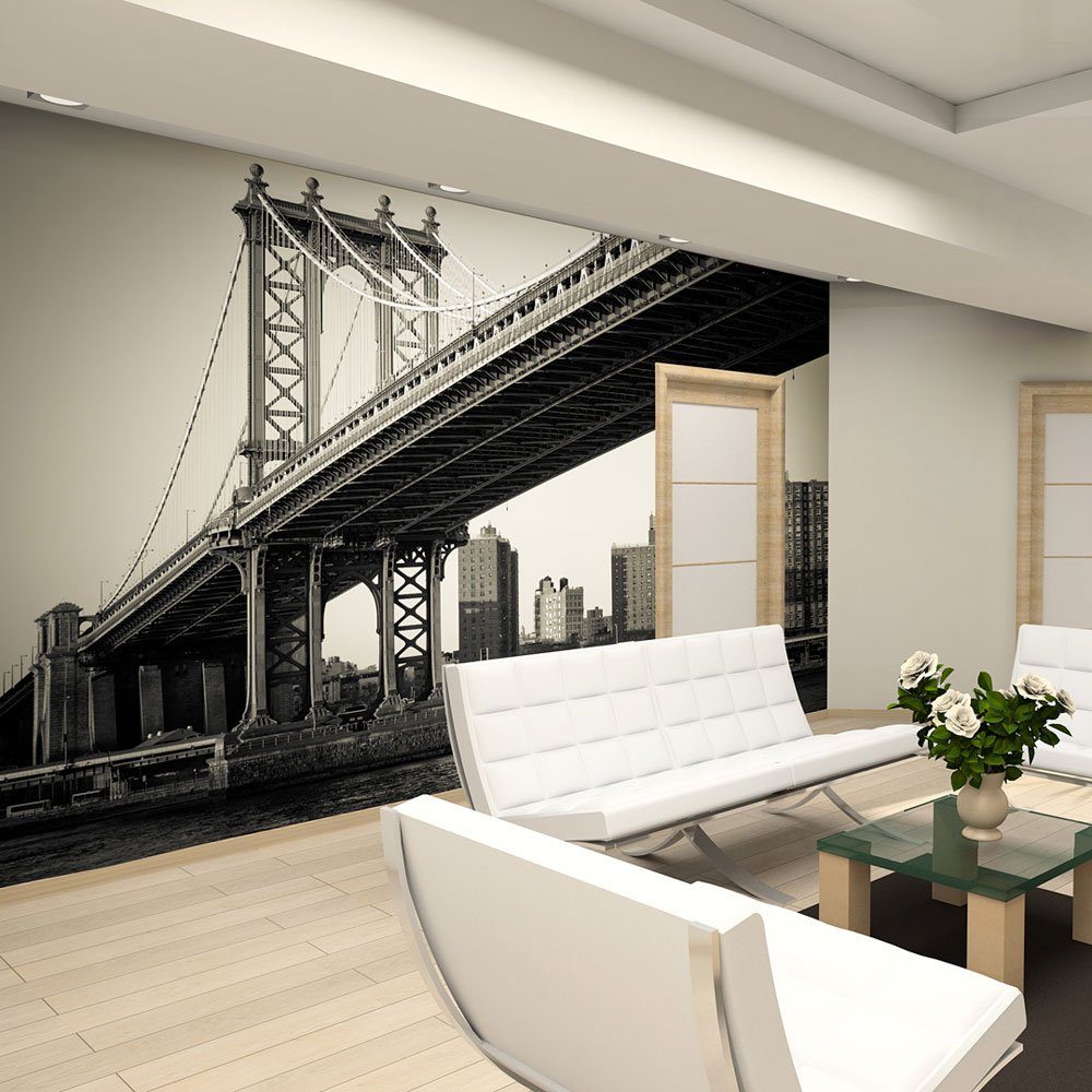 Manhattan halb-matt, Design 2x1.54 Brücke, m, New Tapete York lichtbeständige Vliestapete KUNSTLOFT