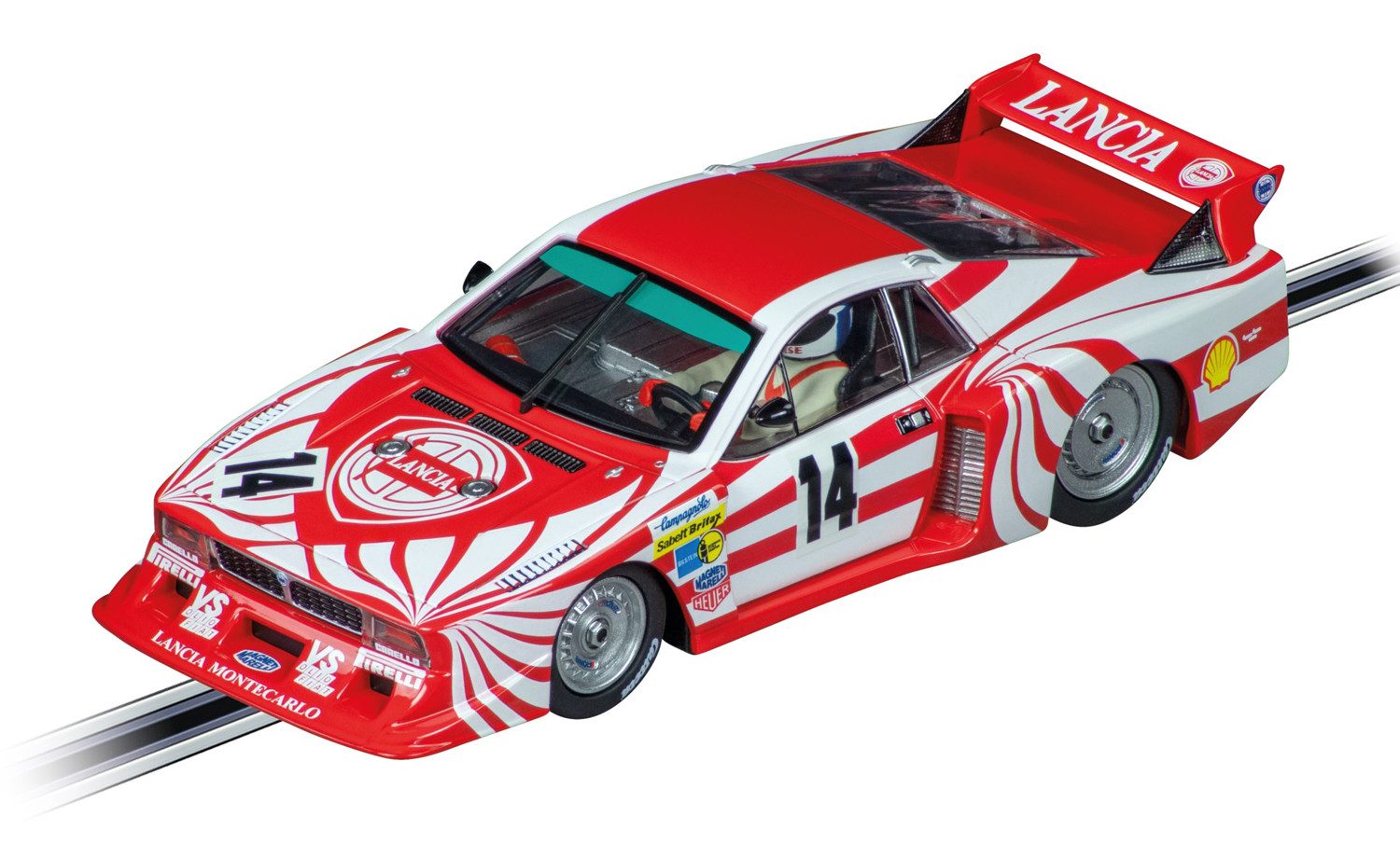 Carrera® Rennbahn-Auto EVO Lancia Beta Montecarlo Turbo "Lancia Italia, No.14", mit Licht