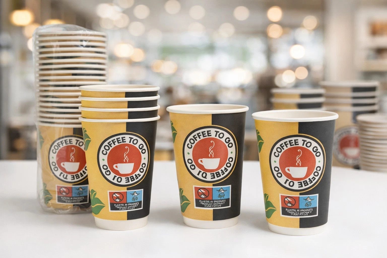 Homeparadise Coffee-to-go-Becher 1000 Coffee To Go Becher 8oz 240ml, 20x50, Pappbecher Gastro & Event