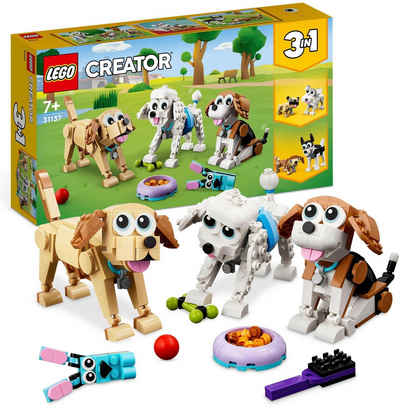 LEGO® Konstruktionsspielsteine Niedliche Hunde (31137), LEGO® Creator 3in1, (475 St)