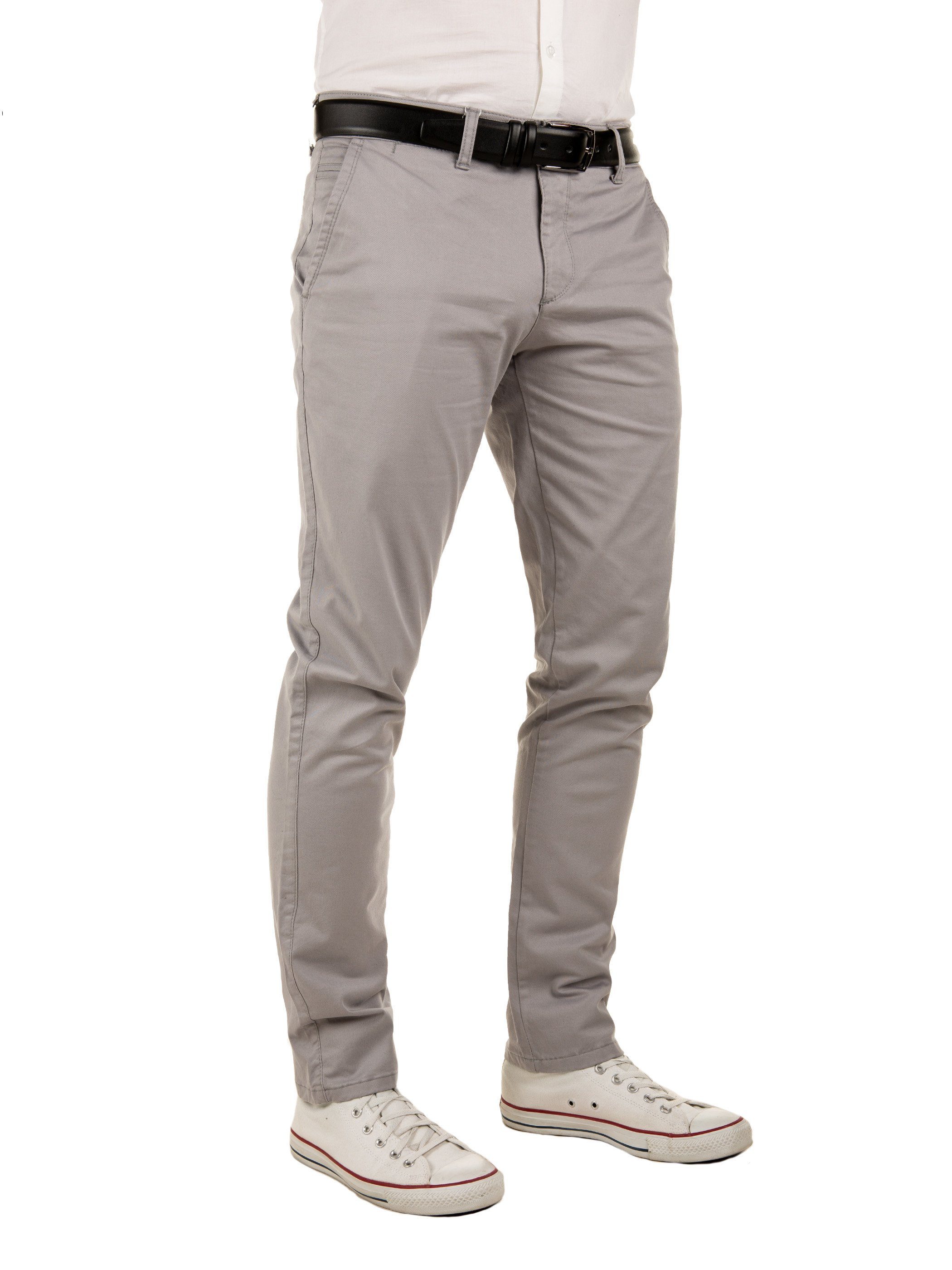 Yazubi Chinohose Modische Chino Hose Dustin von YAZUBI mit Gürtel bequeme Chinohose mit Gürtel
