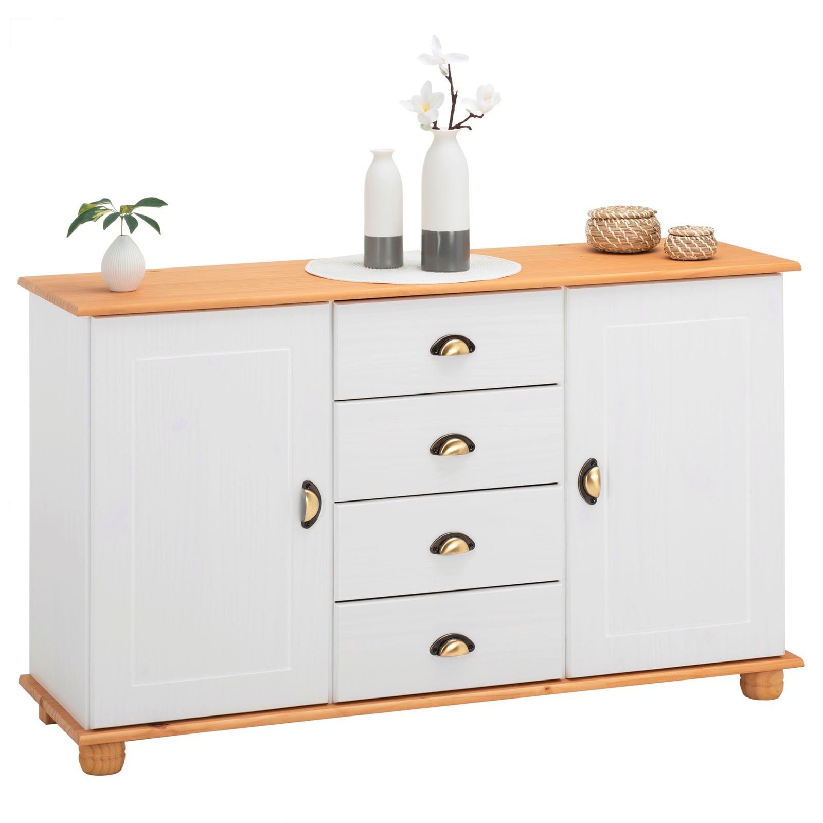 IDIMEX Kommode COLMAR, Sideboard Flur Kommode Sideboard Anrichte Landhausstil Kiefer massiv