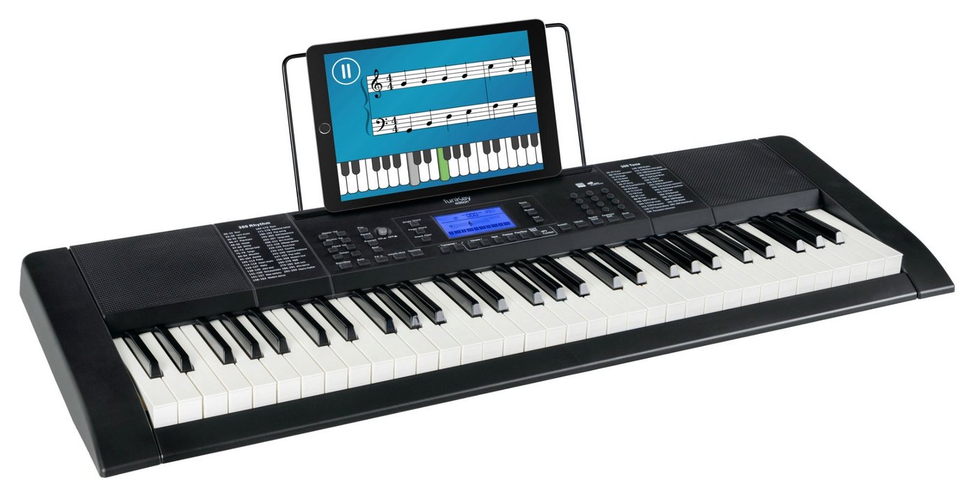 FunKey Home-Keyboard 61 Edition Pro (300 Sounds, 300 Rhythmen, MP3-/USB-Port) (3-St), mit Begleitautomatik und intelligente Lernfunktion