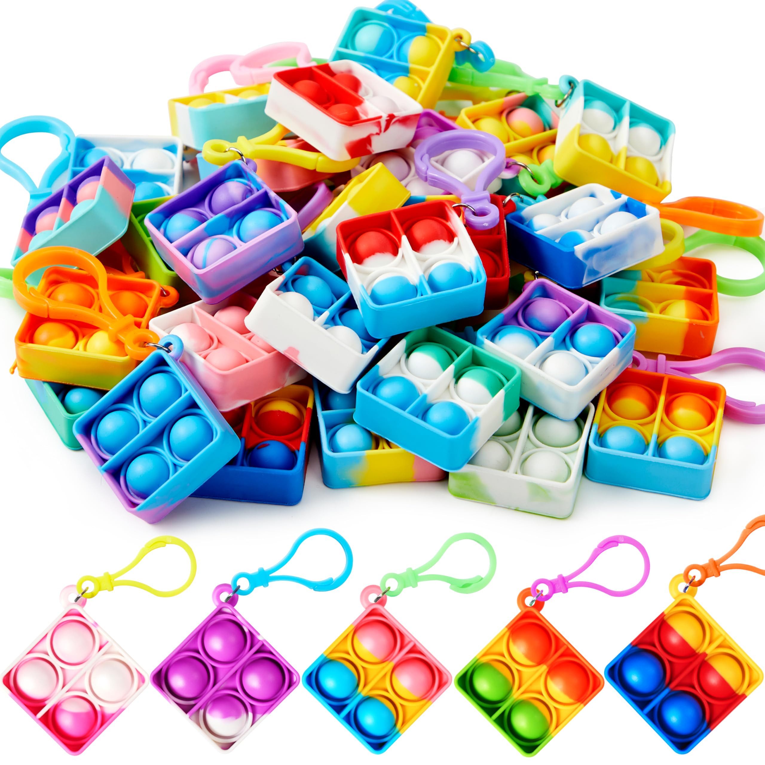 JOYIN Schlüsselanhänger Set JOYIN 30 Stück(Rund) Mitgebsel Kindergeburtstag Mini-Fidget-Spielzeug (30-tlg)