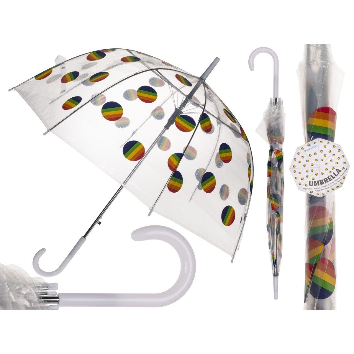 Out of the Blue Stockregenschirm Kuppel Regenschirm Pride Ø85cm