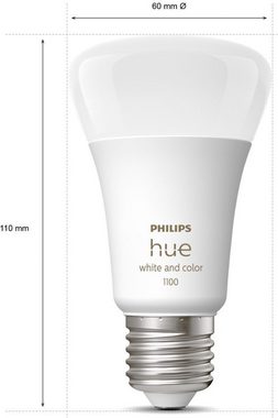 Philips Hue LED-Leuchtmittel White&Color, E27, Farbwechsler, Philips Hue Smart Plug, Ethernet-Netzwerkkabel, Hue Dimmschalter