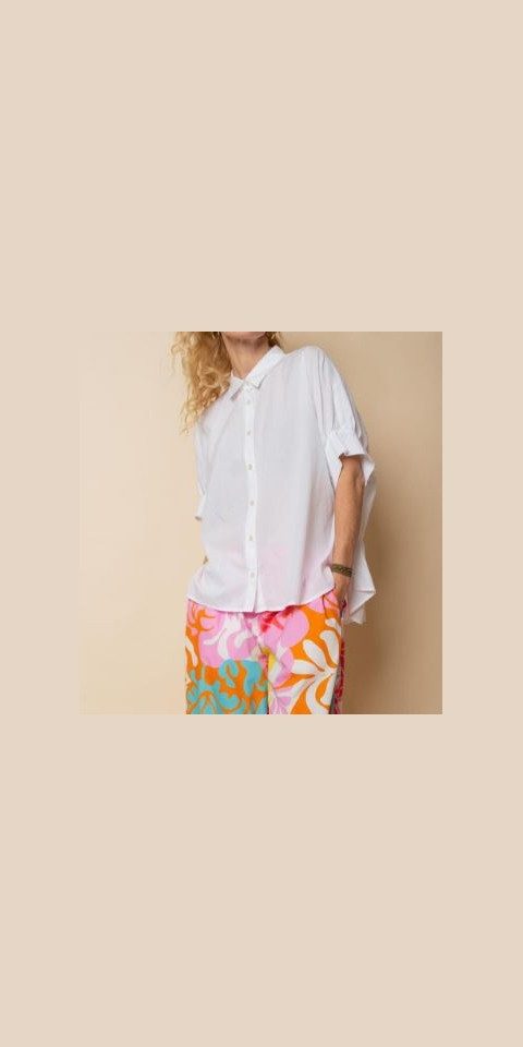 Emily Van Den Bergh Hemdbluse Bluse EMILY VAN DEN BERGH weiß