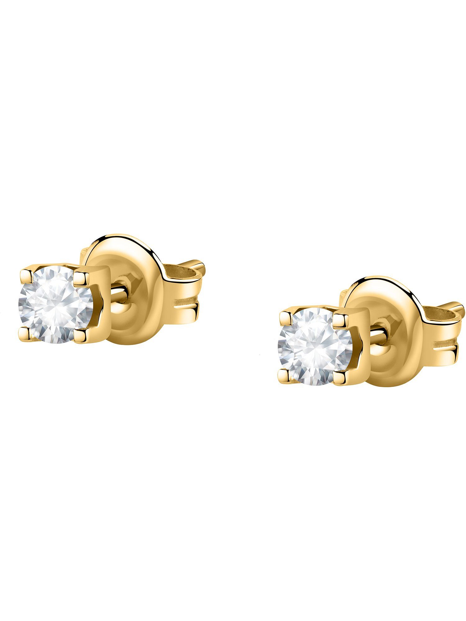 Paar Ohrstecker CHRIST Damen-Ohrstecker 750er Gelbgold 2 Diamant