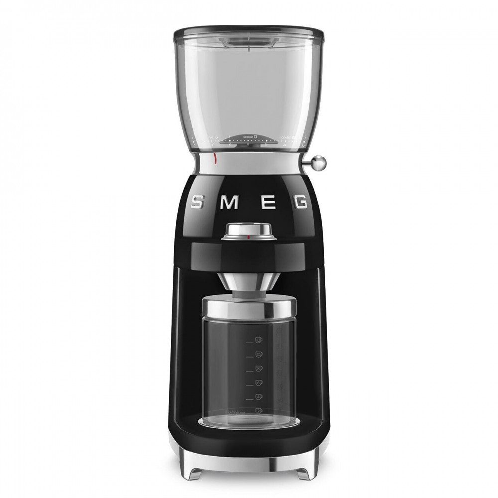 SMEG DOLCE & GABBANA Kaffeemühle Smeg CGF11CREU Kaffeemühle creme - hochwertige Mühle., Kegel-Mahlwerk, Kegel-Mahlwerk für gleichmäßiges Mahlen