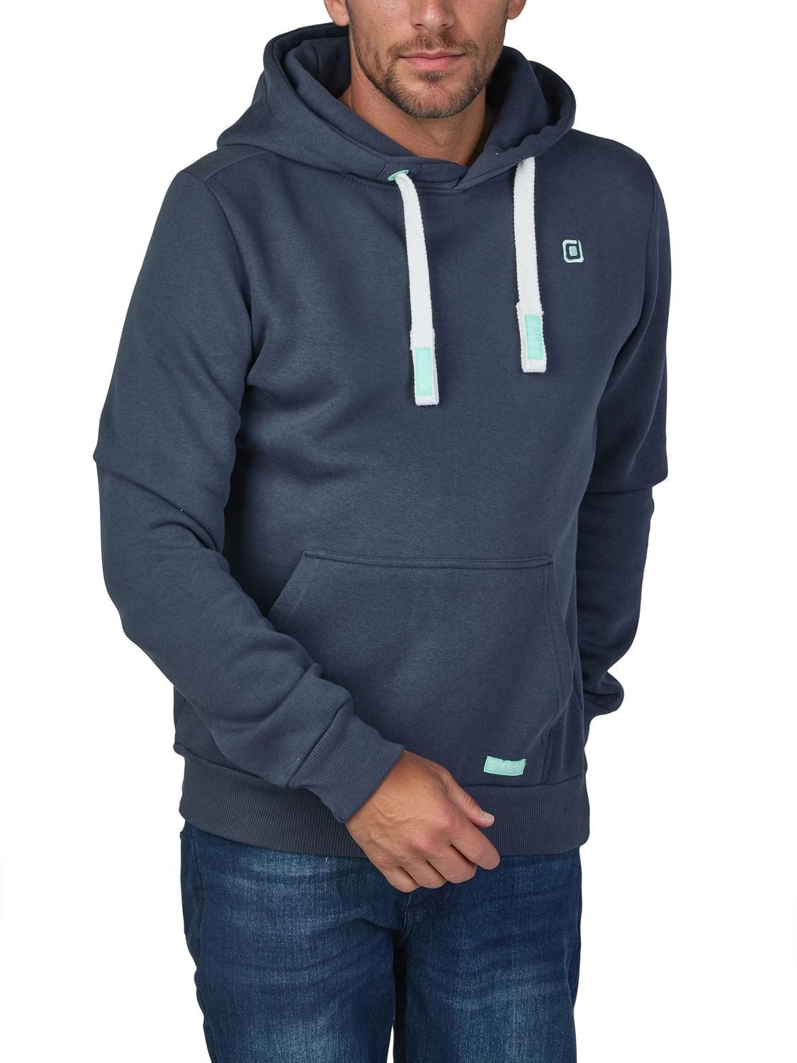 riverso Kapuzenpullover Herren Hoodie RIVLinus Regular Fit Longsleeve Sweatshirt mit Kängurutasche
