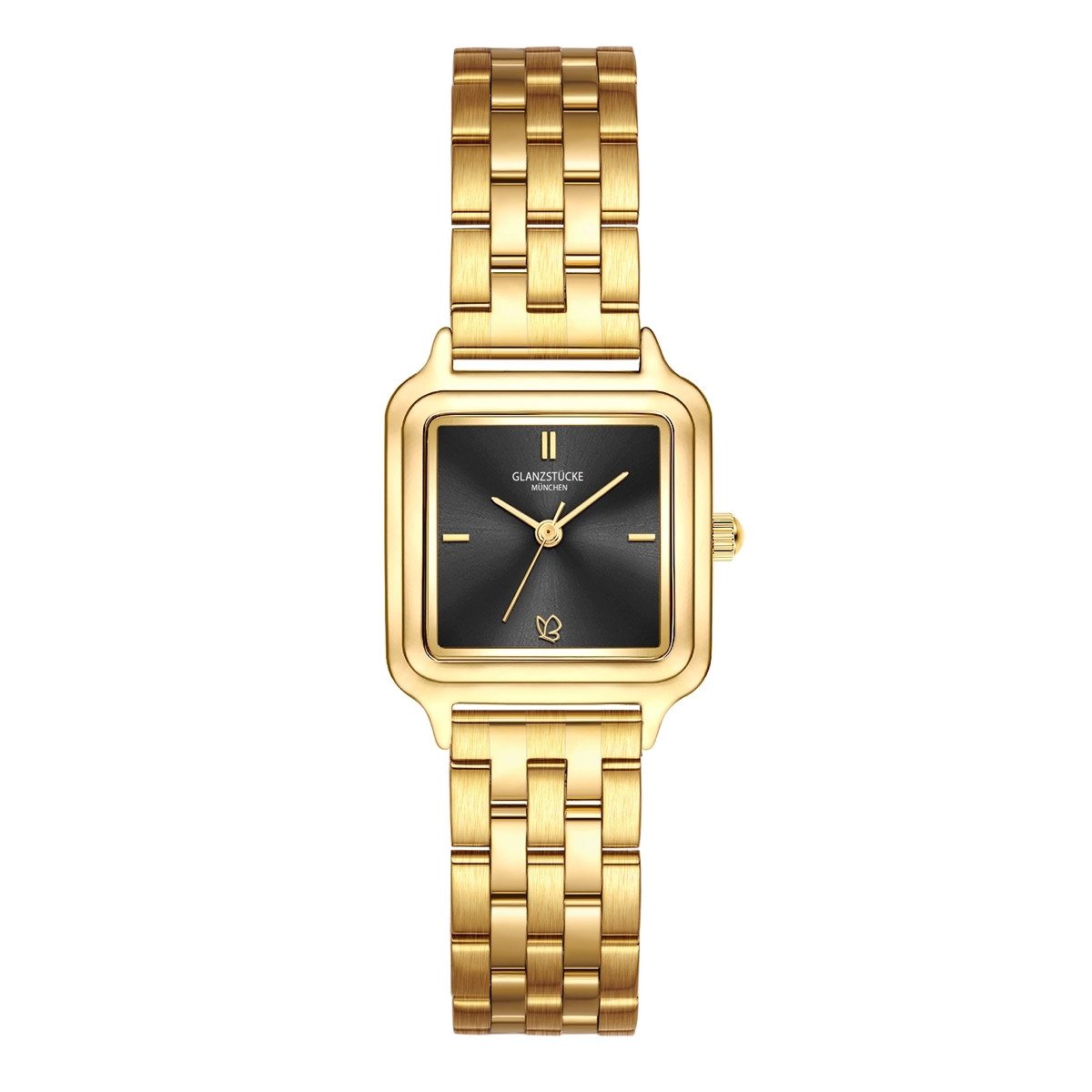 Quarzuhr gelbgold