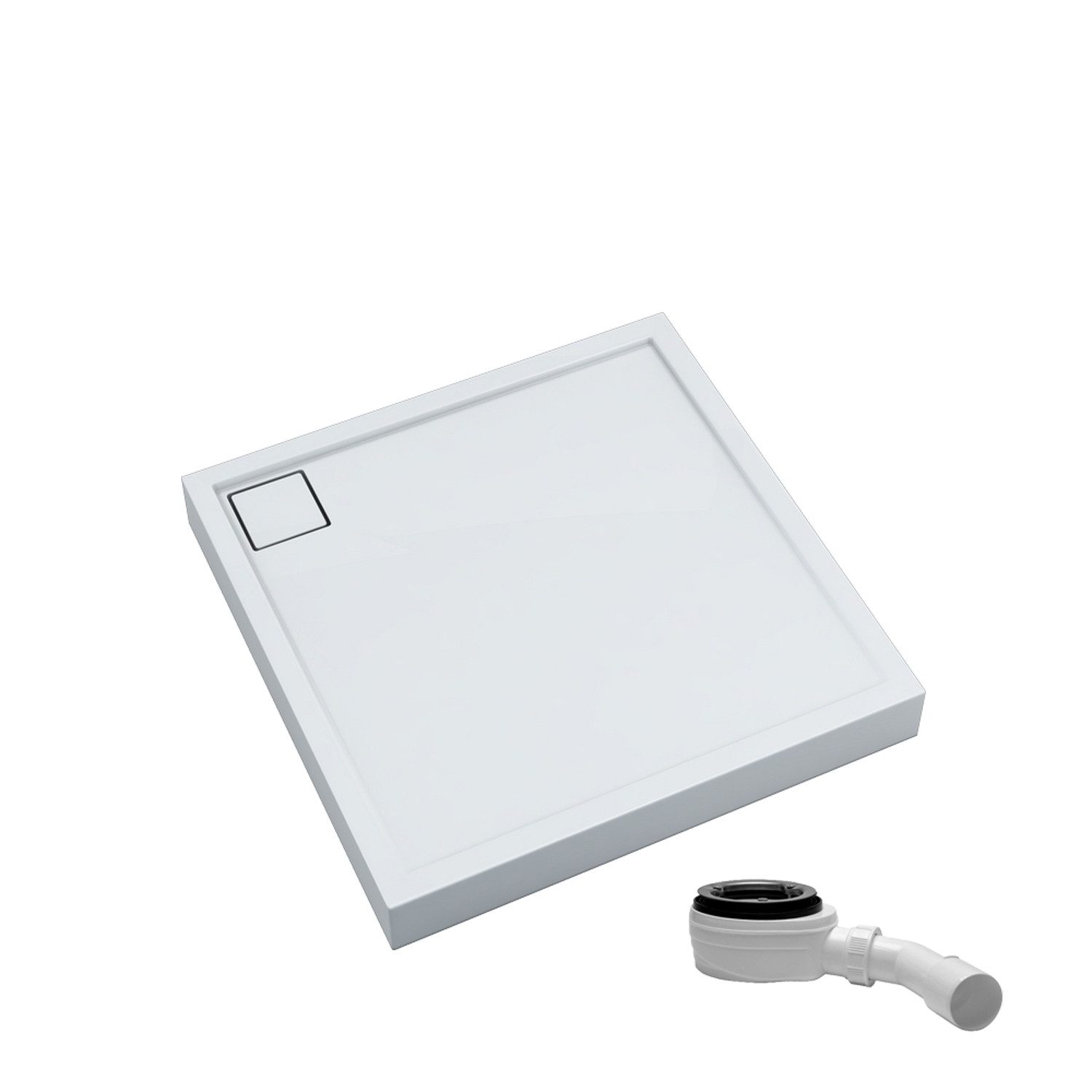 Aquabad® Duschwanne Komplettset FINCA, Quadrat, Acryl, 1-St., Duschwanne + günstig online kaufen