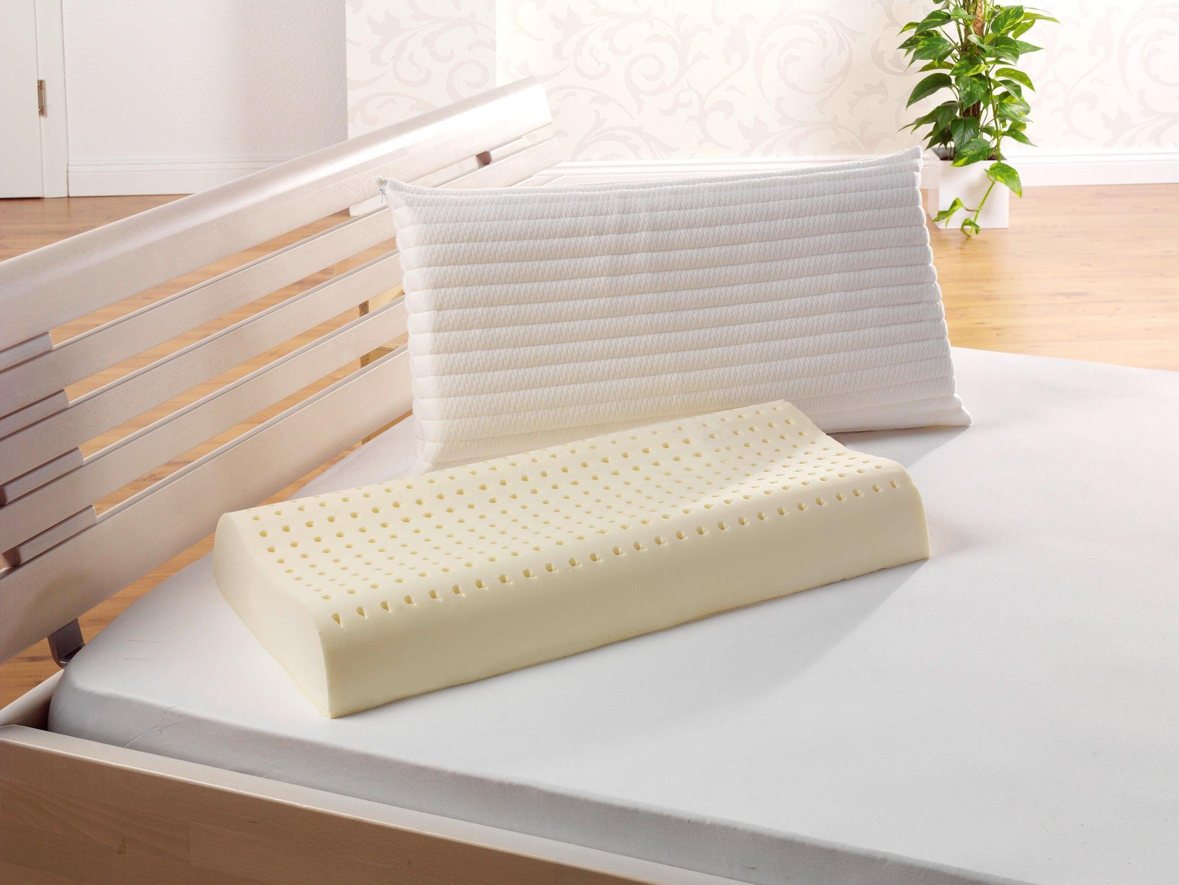 fan Nackenstützkissen f.a.n. Medisan Sleep & Care Latex, Seitenschläfer, Rückenschläfer, hohe Stützwirkung, mit Belüftungskanälen