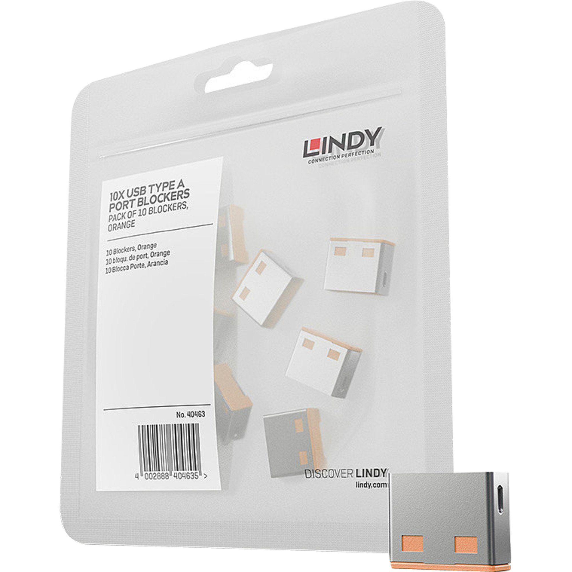 Lindy Laptopschloss USB Port Schloss (10 Stück) ohne Schlüssel