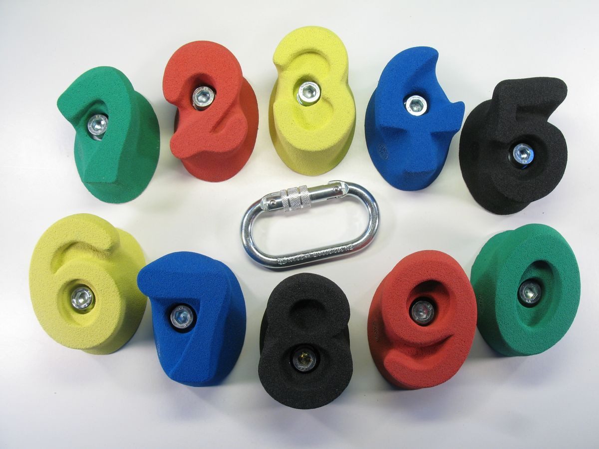 KS Klettergriffe Kletterwand Klettergriffe Set Zahlen - KS Klettergriffe