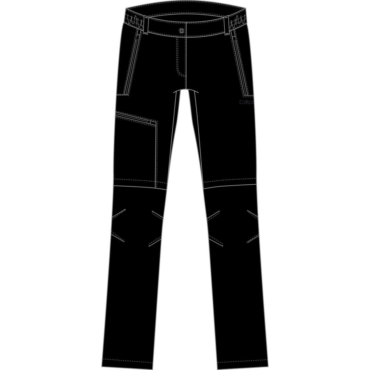 CMP Outdoorhose Woman Zip OFF Pant Vielseitige Damenhose mit Zip-Off-Funktion, ideal für Wandern und