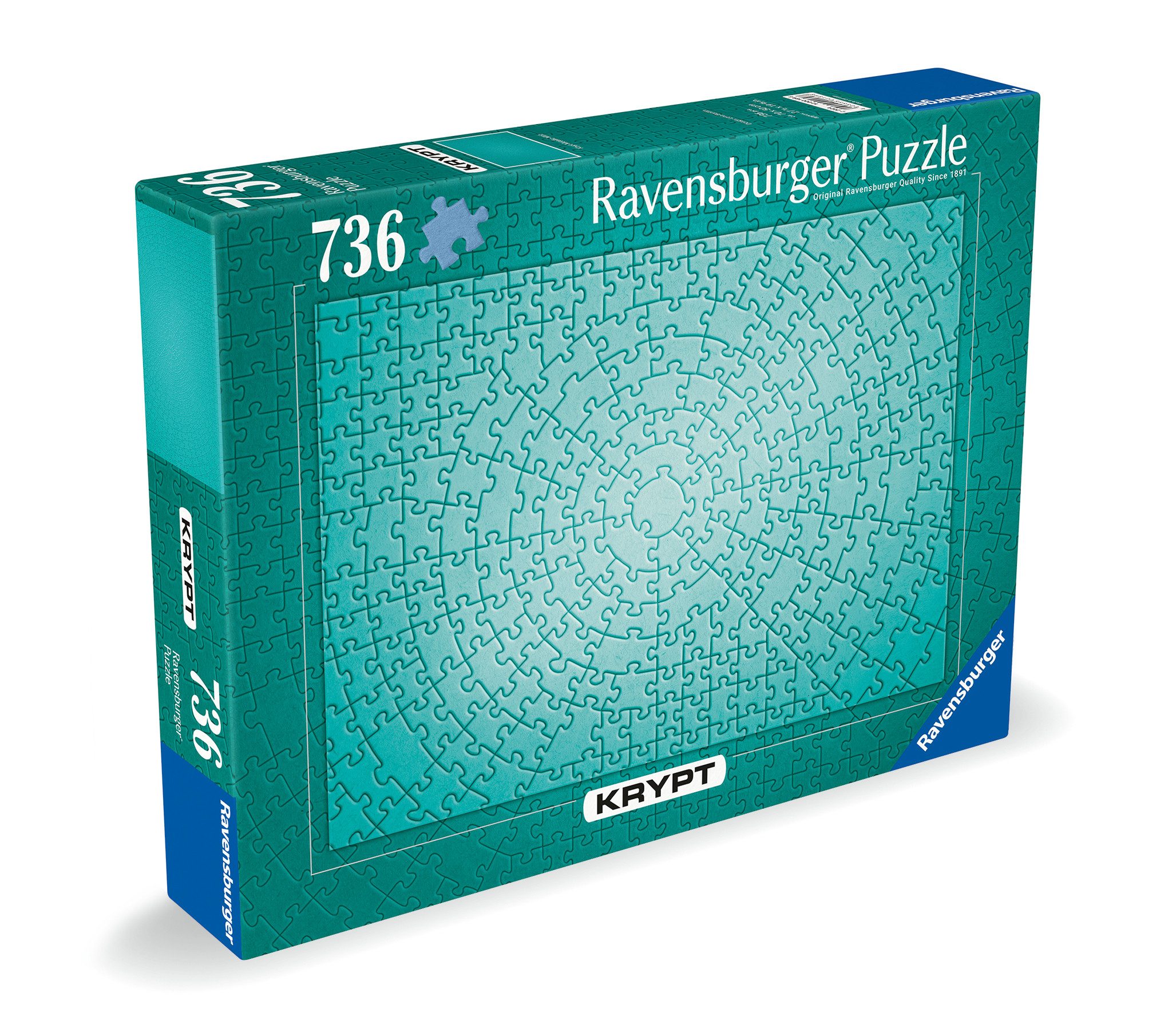 Ravensburger Verlag GmbH Puzzle Ravensburger, Krypt Metallic Mint, 736 Teile Puzzle, Puzzleteile