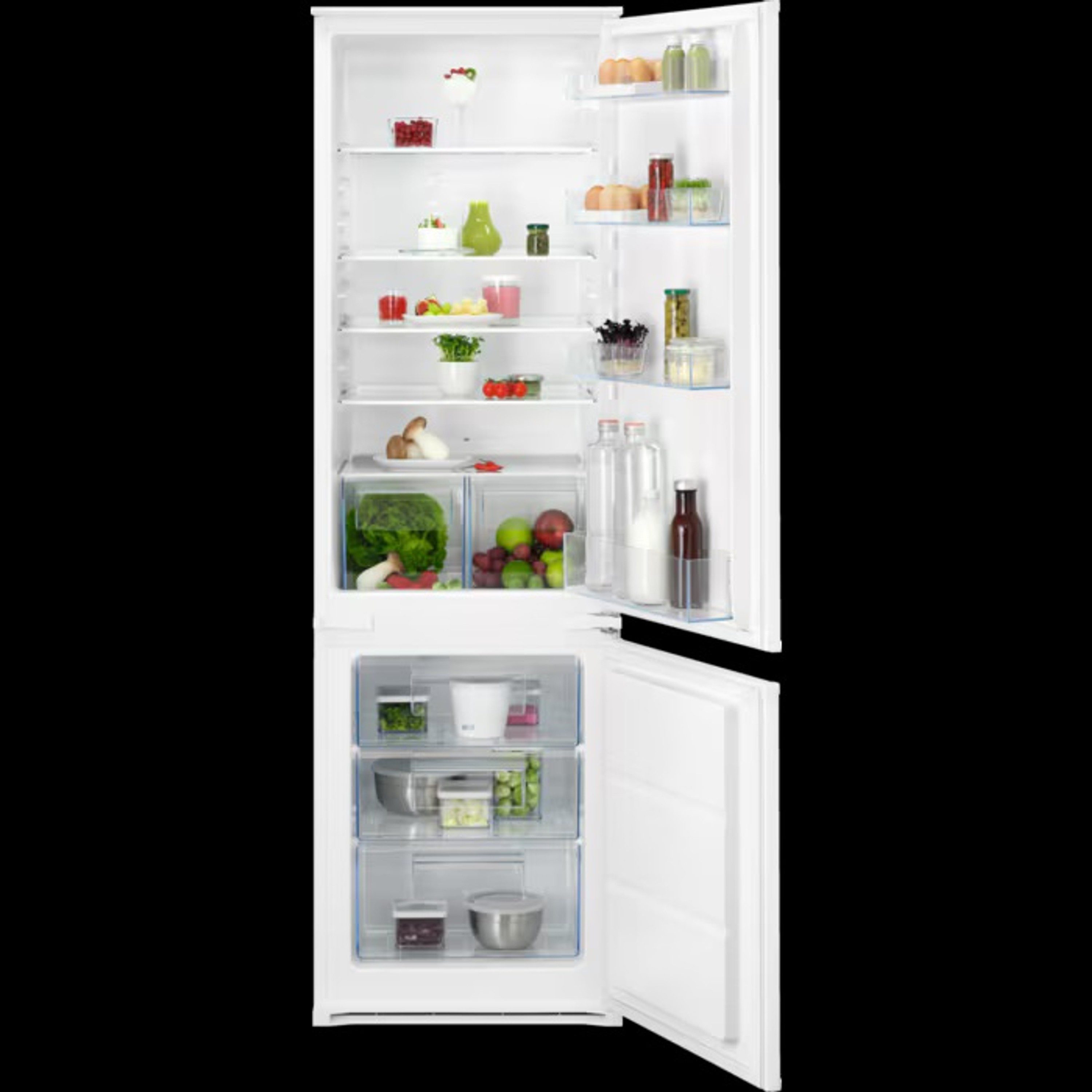 AEG Einbaukühlgefrierkombination 5000 NSC5S181ES, 177 cm hoch, 55 cm breit