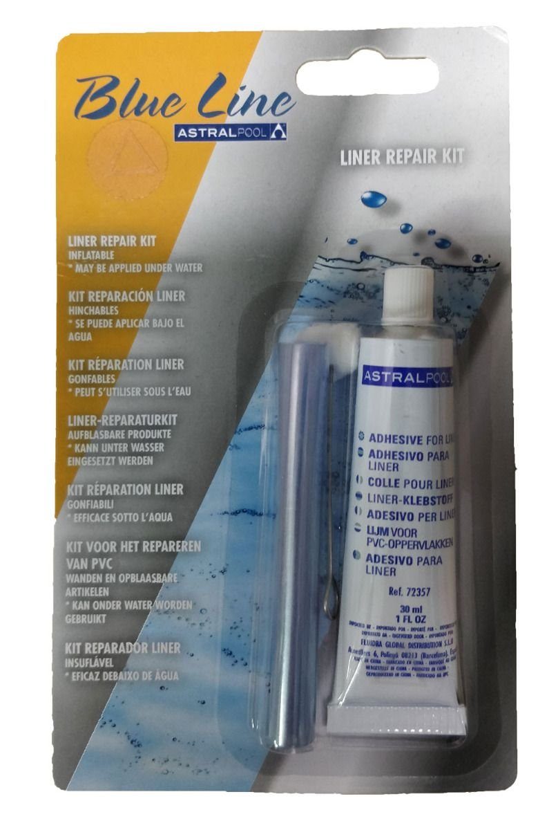 Astralpool Terrarien-Substrat Poolfolien-Reparaturset für Folienbecken inklusive Kleber + transpare