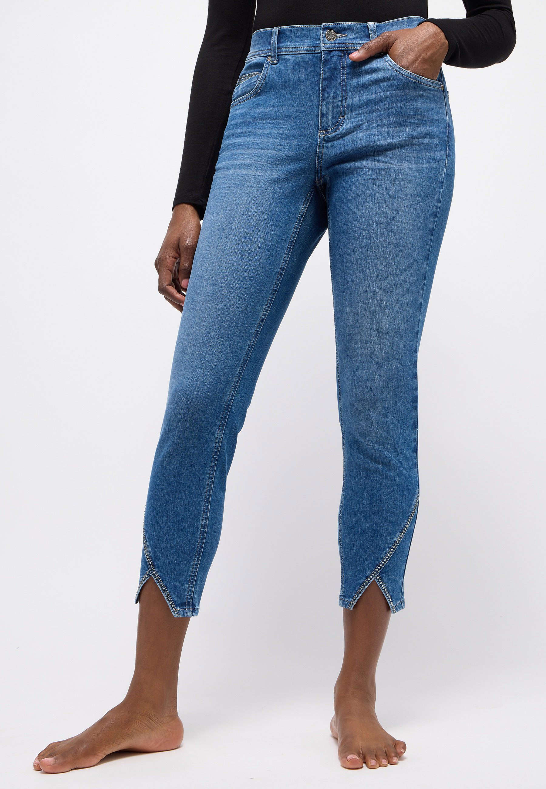 ANGELS 7/8-Jeans Ornella mit Strassteinchen am günstig online kaufen