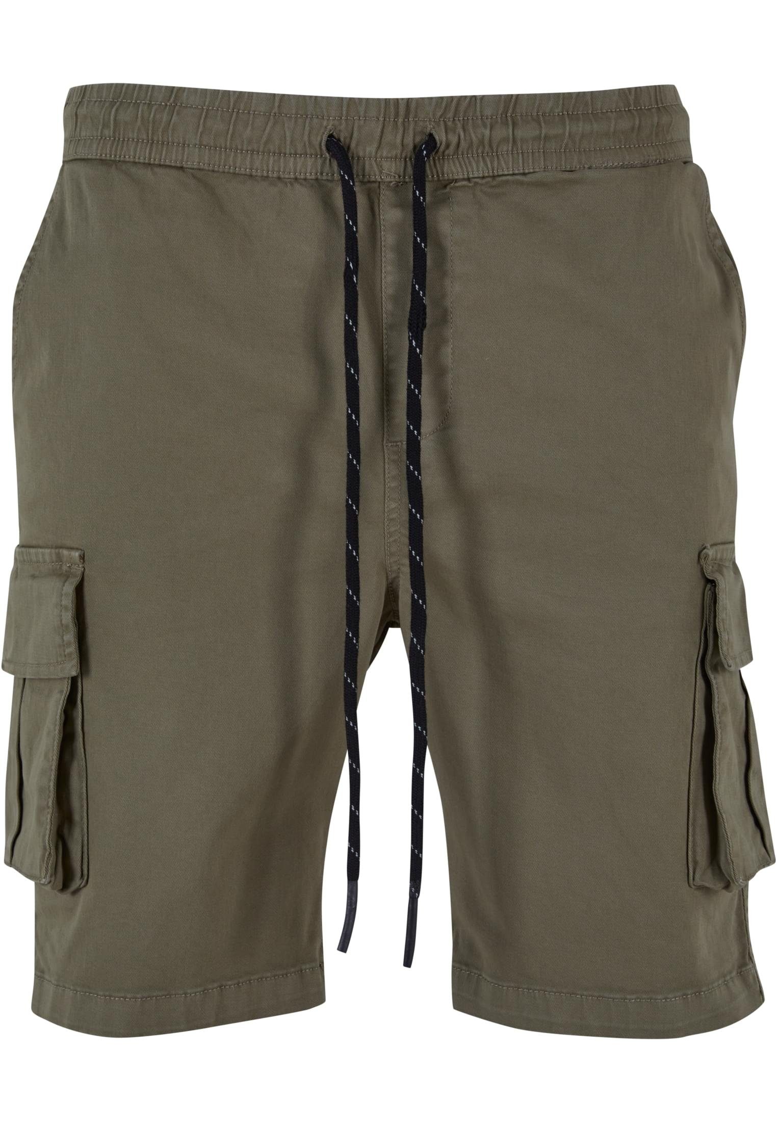 URBAN CLASSICS Stoffhose Herren Drawstring Cargo Shorts (1-tlg) olive