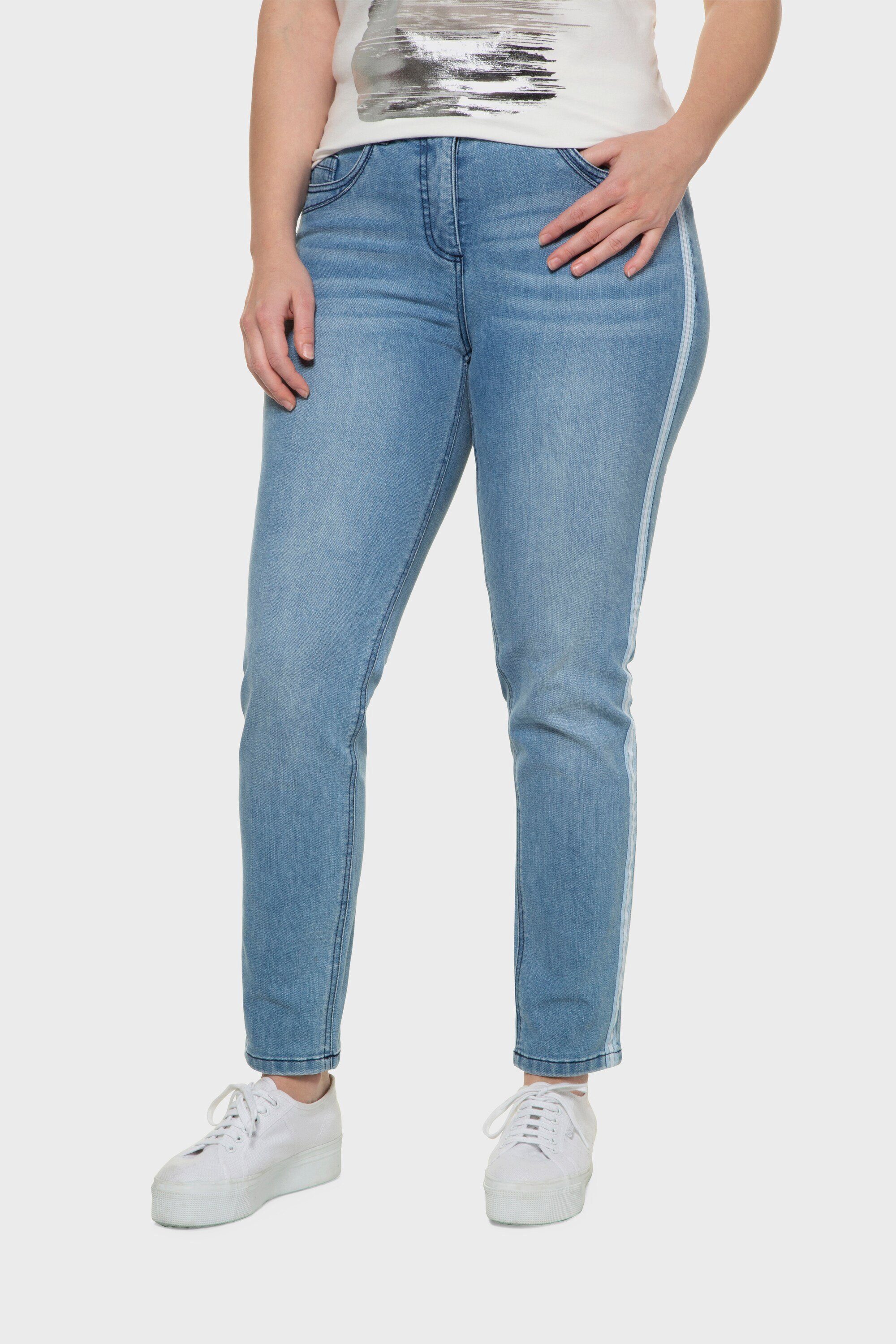 Ulla Popken 5-Pocket-Jeans »Jeans Sarah Galonstreifen bequeme  5-Pocket-Form« online kaufen | OTTO
