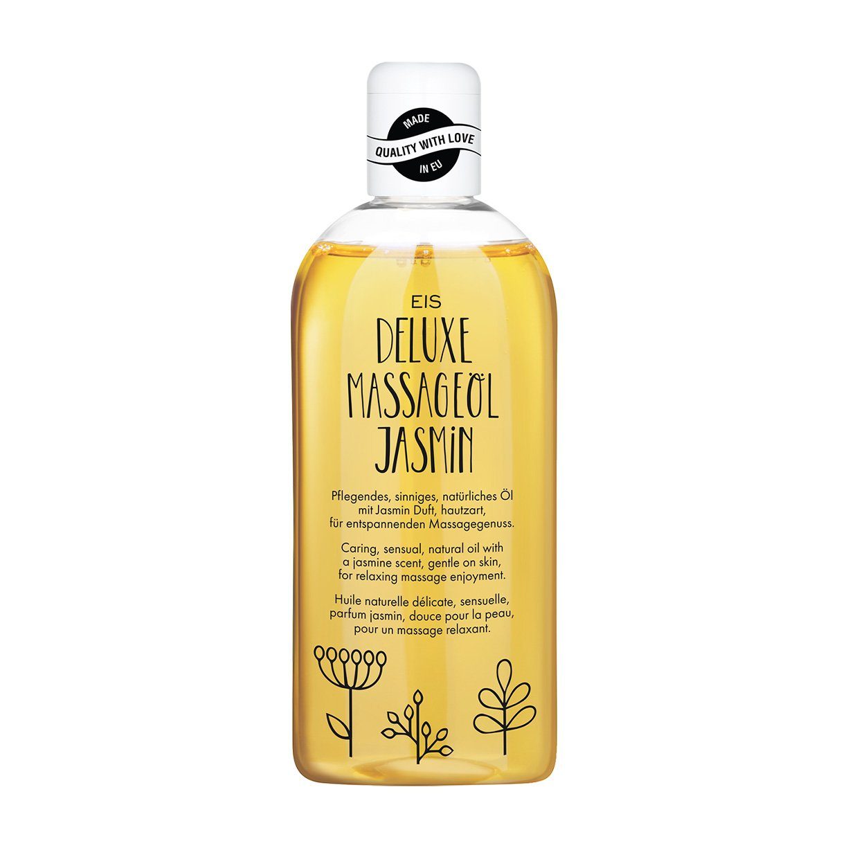 EIS Gleit- & Massageöl EIS Deluxe Massageöl, 250 ml, Jasmin-Duft, aus pflegenden Ölen, 0-tlg.