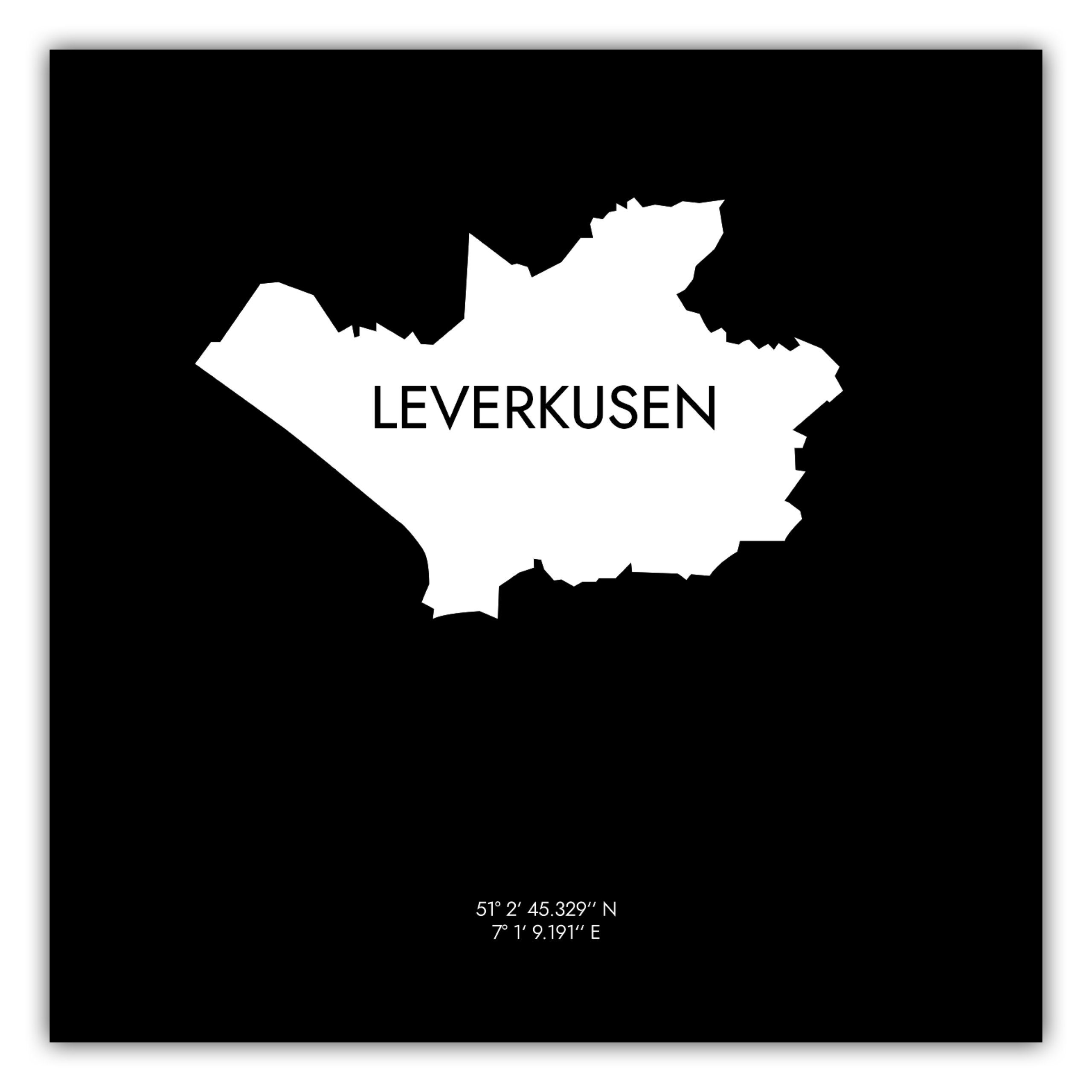 MOTIVISSO Poster Leverkusen Koordinaten #6