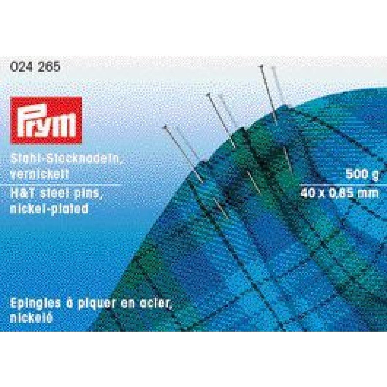 Stricknadeln Stecknadeln g 0,80x40 mm silberfarbig 500 g