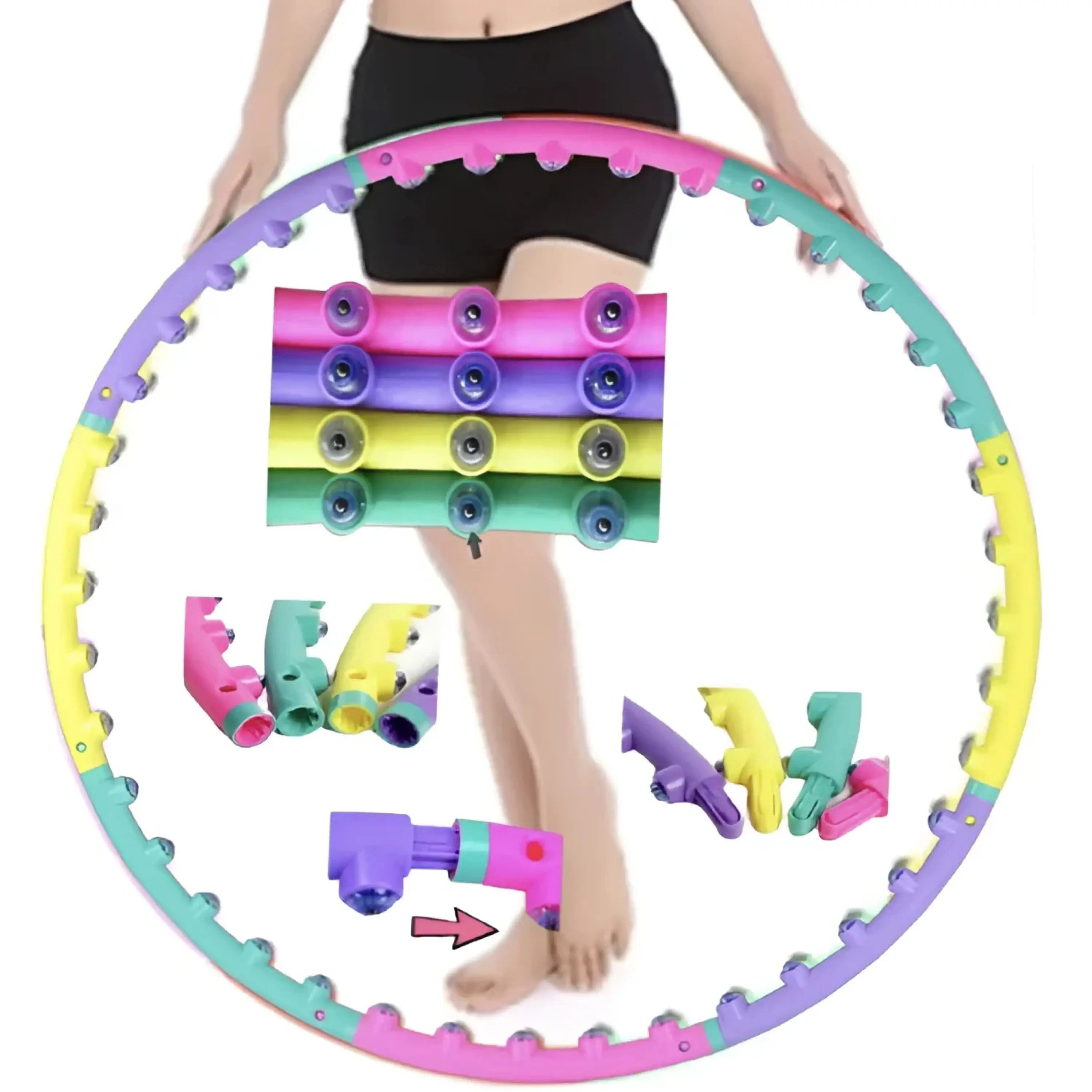 Sport-Knight® Hula-Hoop-Reifen Hula Hoop Reifen Premium, Magnet-Massage-Noppen (mit oder ohne Trainingsbuch erhältlich)