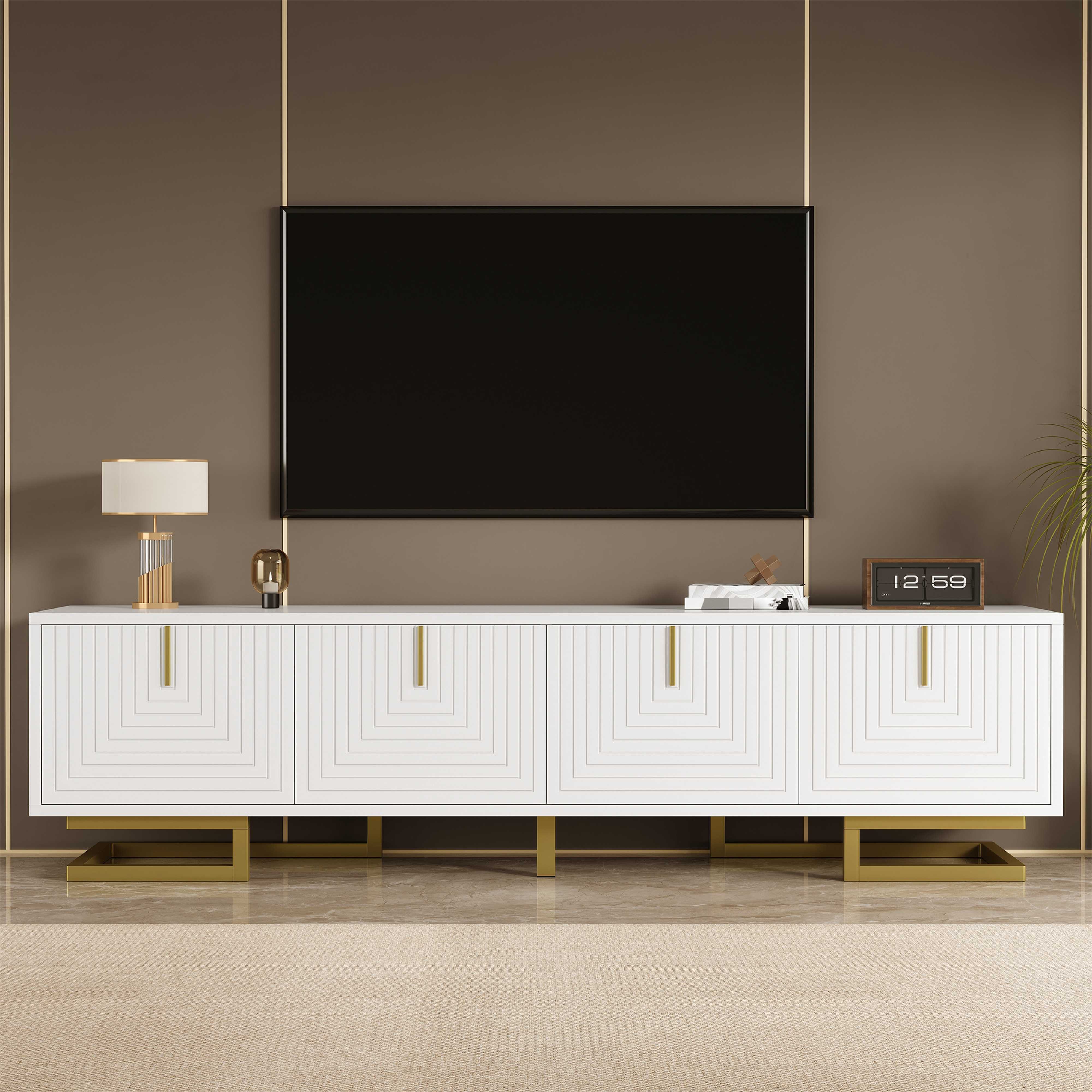 BlingBin TV-Schrank TV-Ständer Fernsehschrank (1-St., mit strukturierten Tü günstig online kaufen