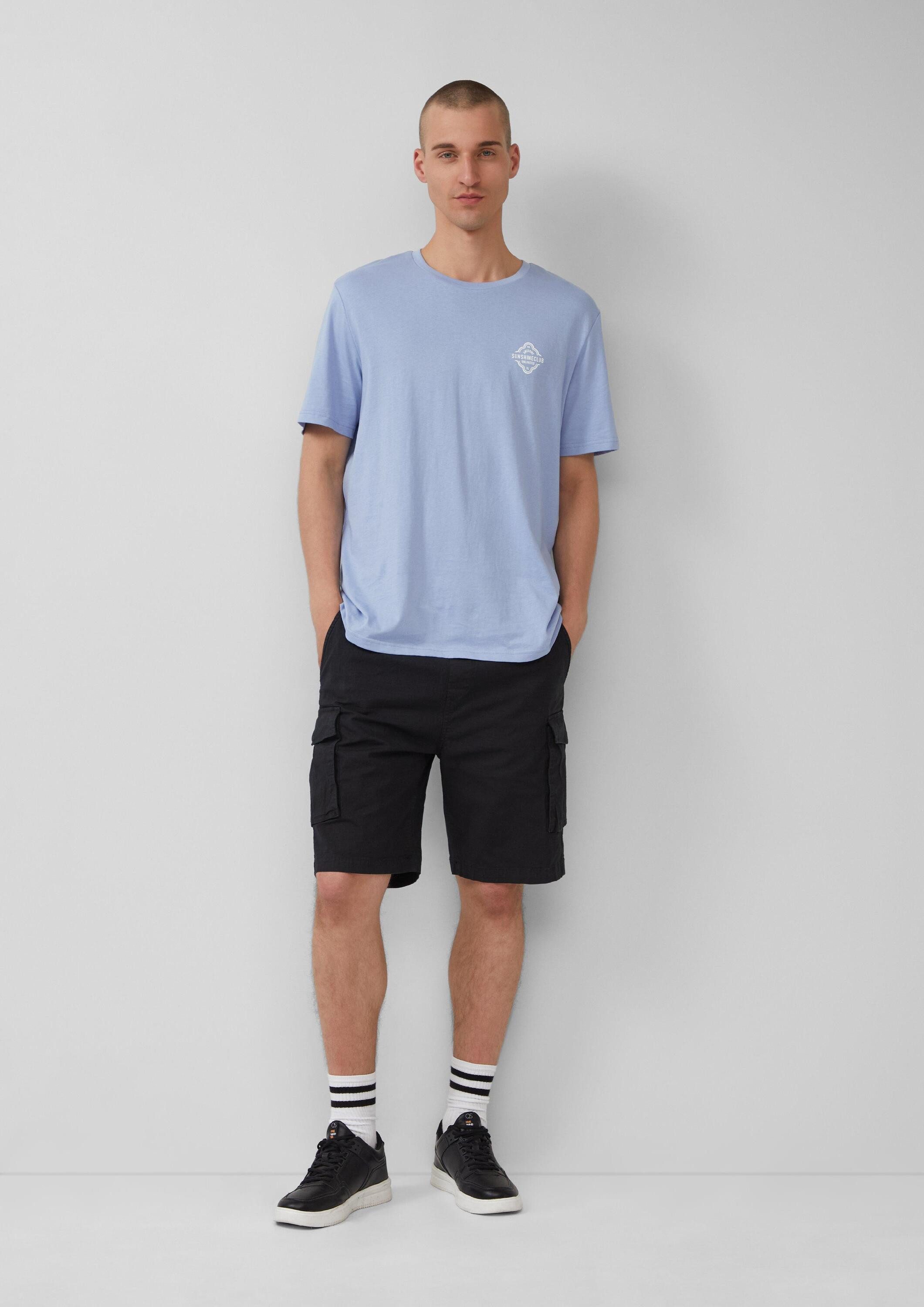QS Shorts Bermuda Cargo-Short aus strukturierter Ware