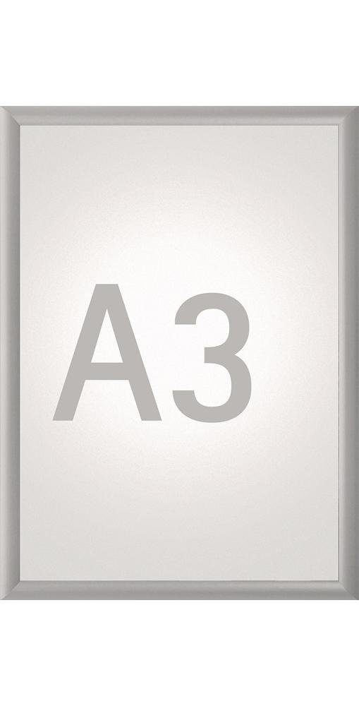 Maul Bilderleiste Klapprahmen Plakatmaß DIN A3 aluminium eloxiert
